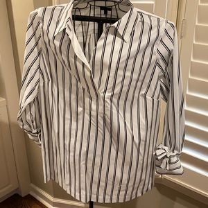 Talbots top with tie accent